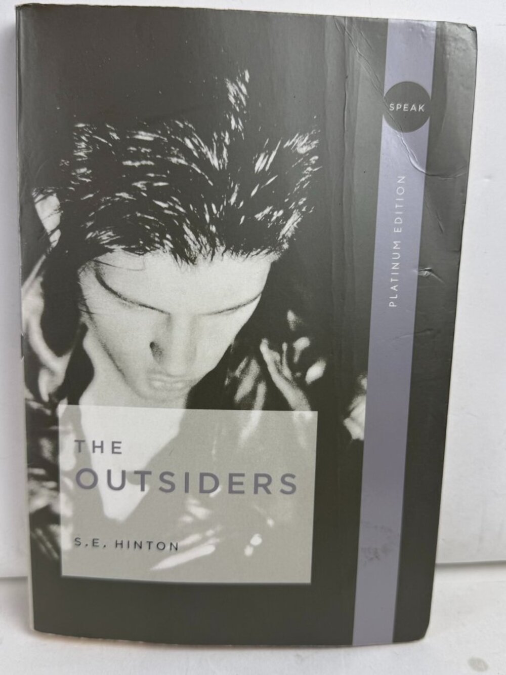The Outsiders S.E. Hinton Paperback Book Platinum Edition ISBN 9780142407332